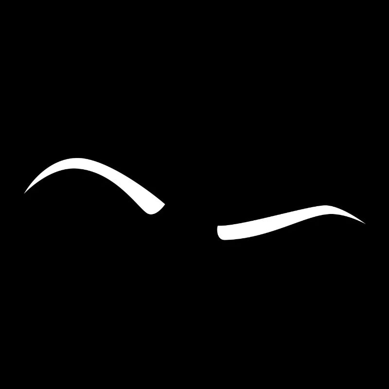 Sourcils soulevés - Blanc