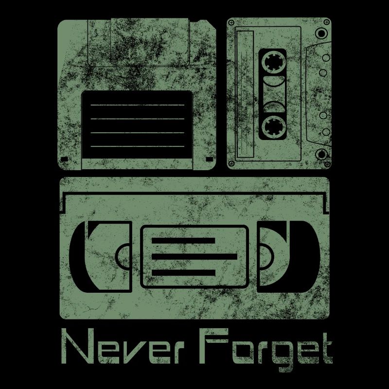 Never Forget Funny Floppy Disk VHS TAPE 80er 90er
