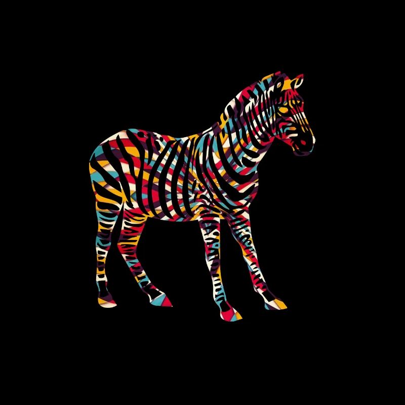 Afrika buntes Zebra