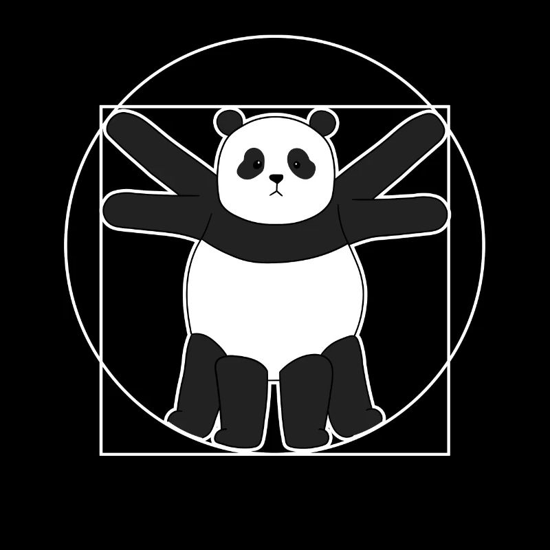 Panda de Vitruve Léonard de Vinci