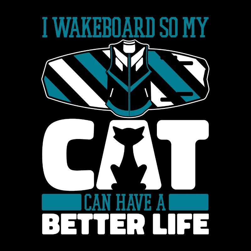 Wakeboard Wakeboarder Katze