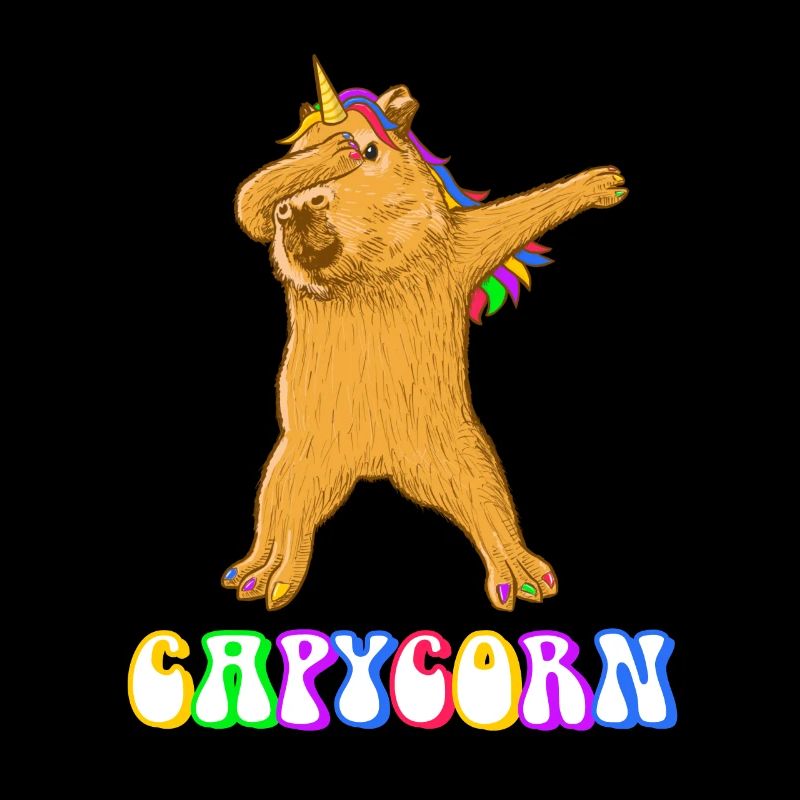 Capybara Einhorn Dabbing