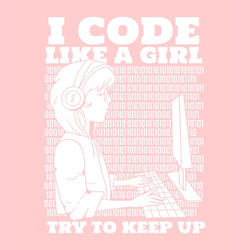 Développeur Coder Programmeur Girl