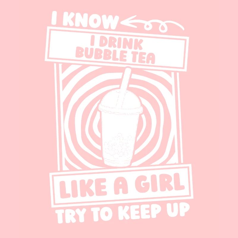 Bubble Tea Boba Mädchen