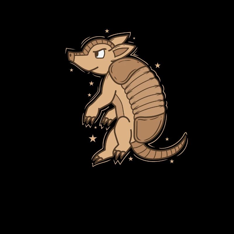 tatou nocturne dans le désert