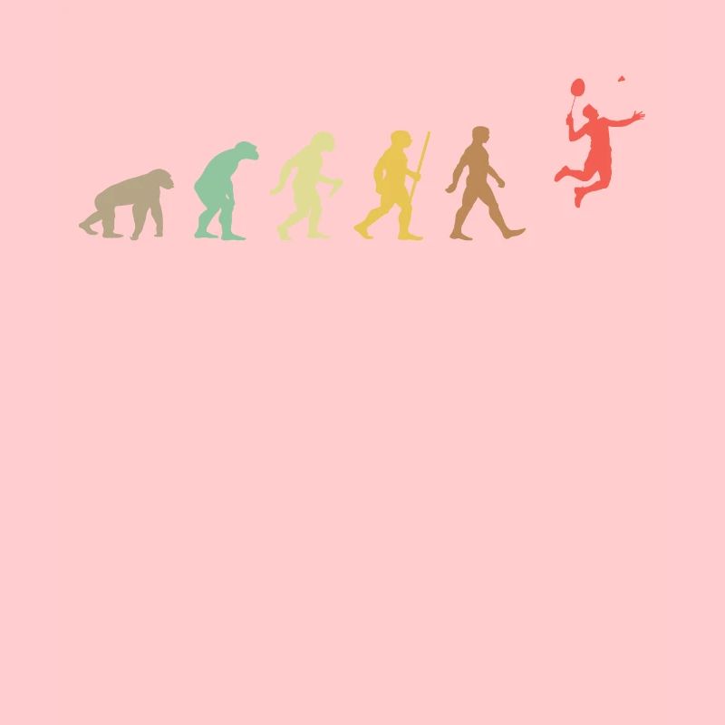 Badminton Retro shuttlecock Evolution