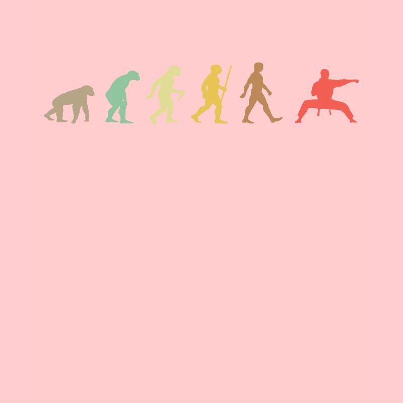Vintage Judo Retro Kampfkunst Evolution