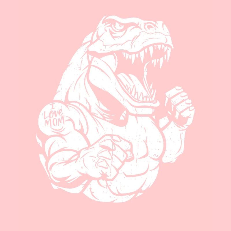 Trex T Rex Dino Biceps Tattoo I Love Mom