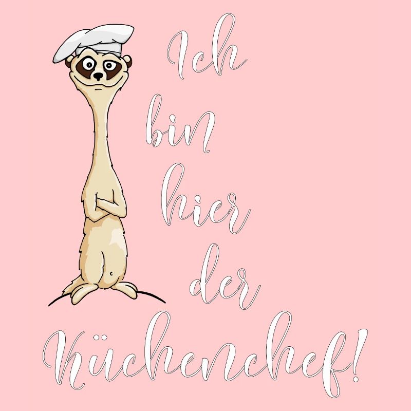 Erdmännchen Küchenchef Koch cool lustiges Geschenk
