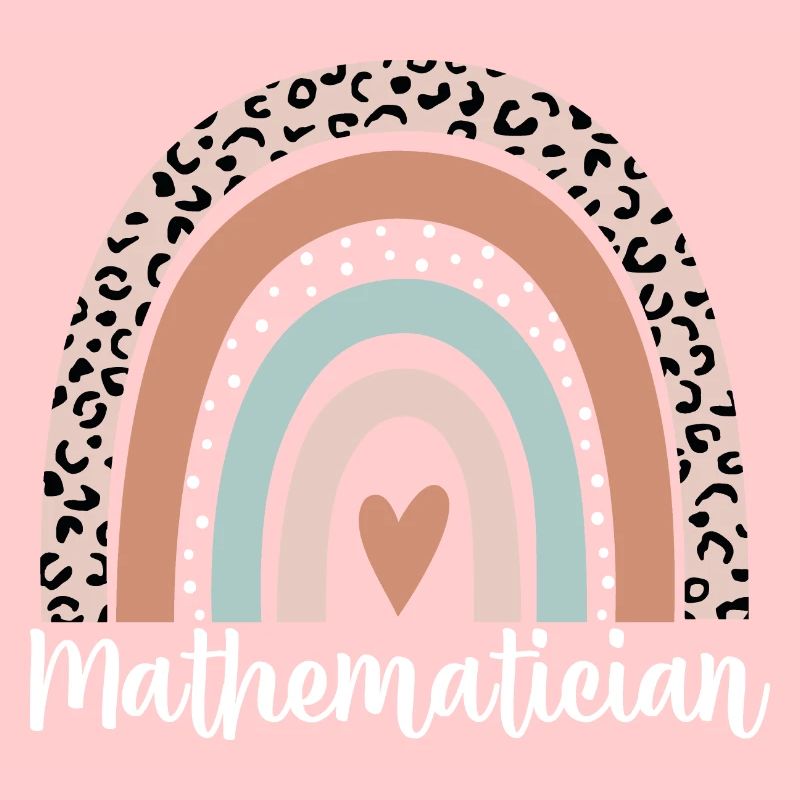 Mathematician Rainbow Leopard Funny Mathematician