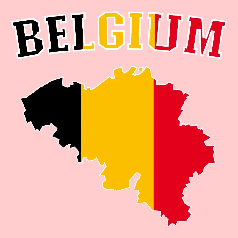 Belgique Drapeau Map