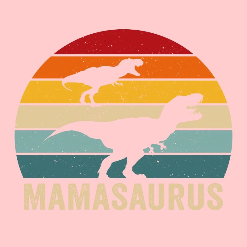 Retro mamasaurus mama dino saurier mutter