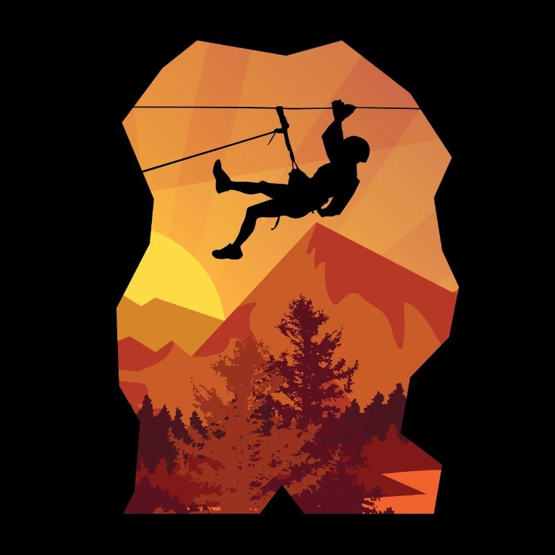 Hängender Kletterer