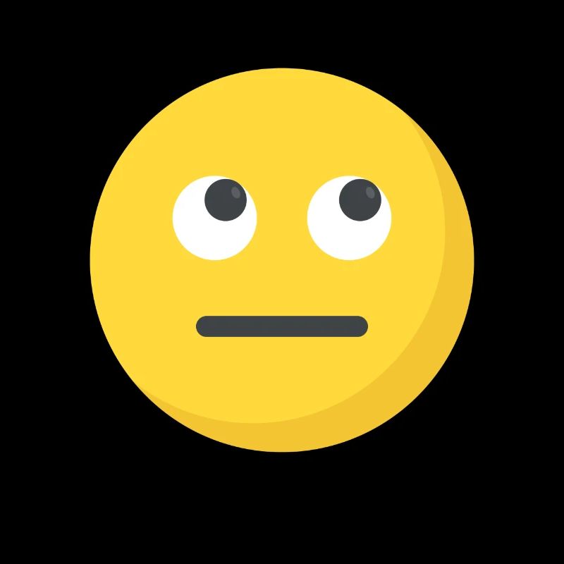 Funny Eye Roll Emoticon Cute Rolling Eyes
