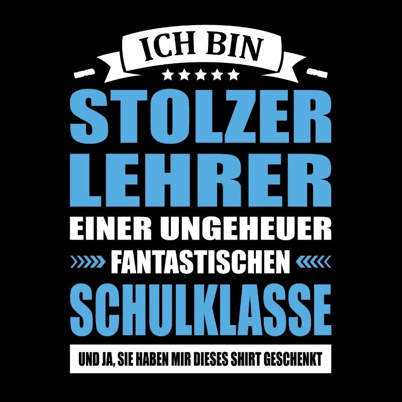 Ich Bin Stolzer Lehrer Abschied Schulklasse