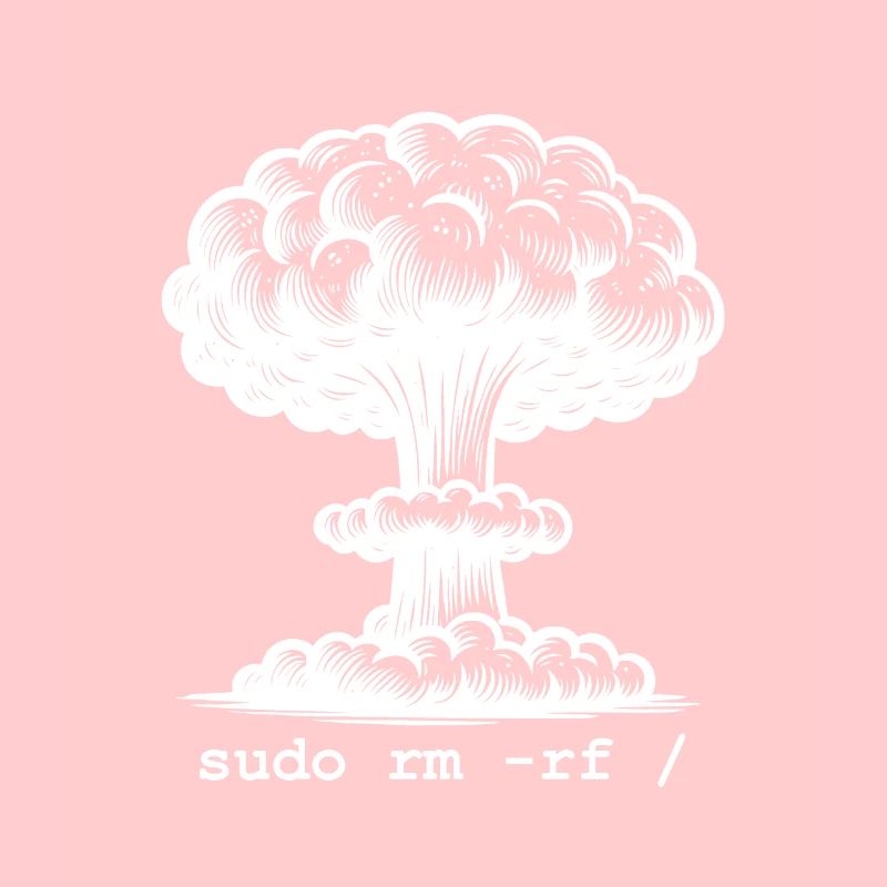 Linux Funny Linux Command Sudo RM RF für Männer