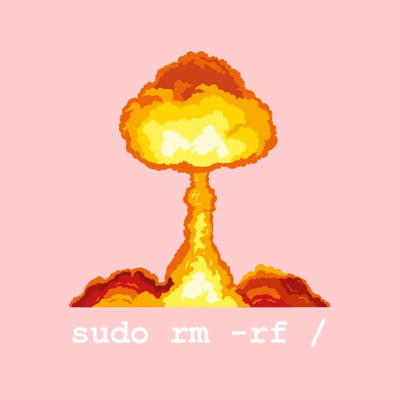 Linux Funny Linux Command Sudo RM RF for Men