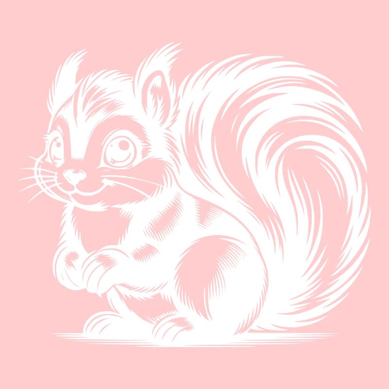 Mignon mignon écureuil Dessin
