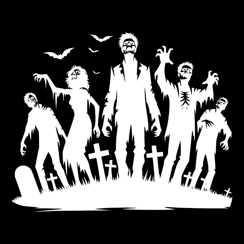Creepy Graveyard Zombie Monster