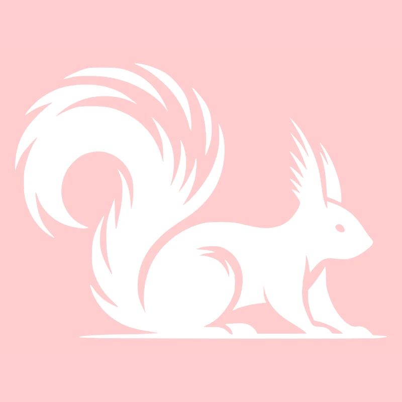 Squirrel Tattoo Style Drawing