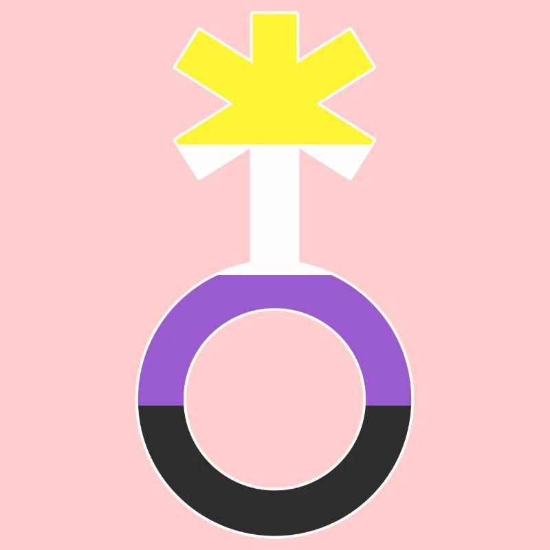 Nonbinary Gender Neutral Symbol Nonbinary
