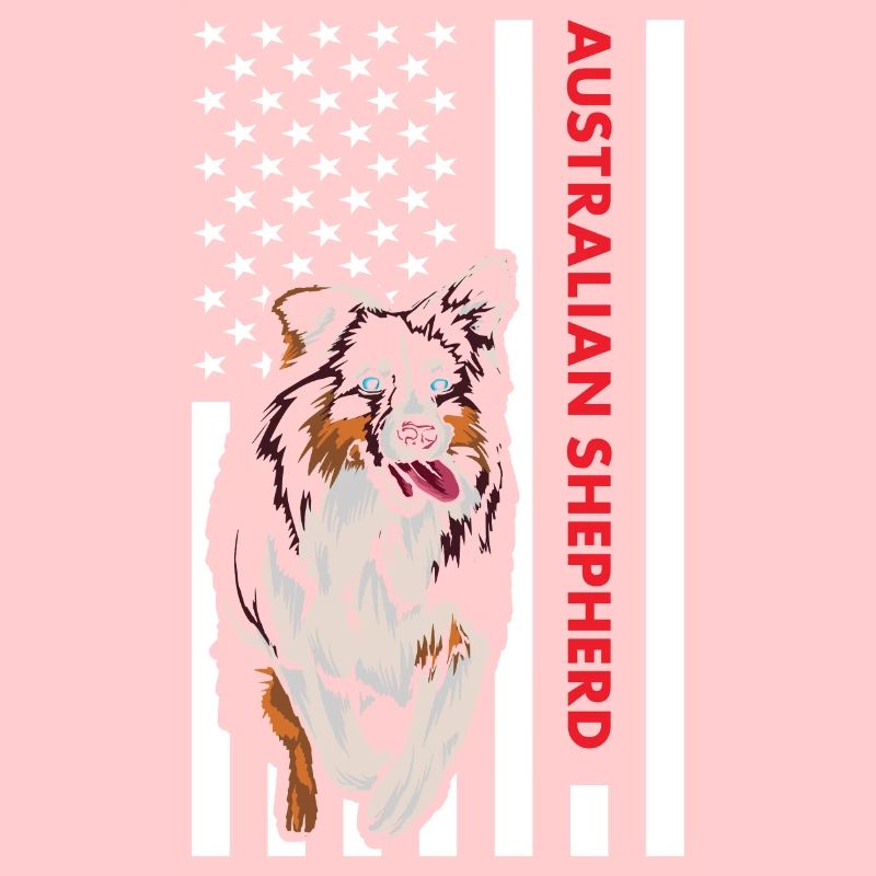 Chien Aussie Us Drapeau