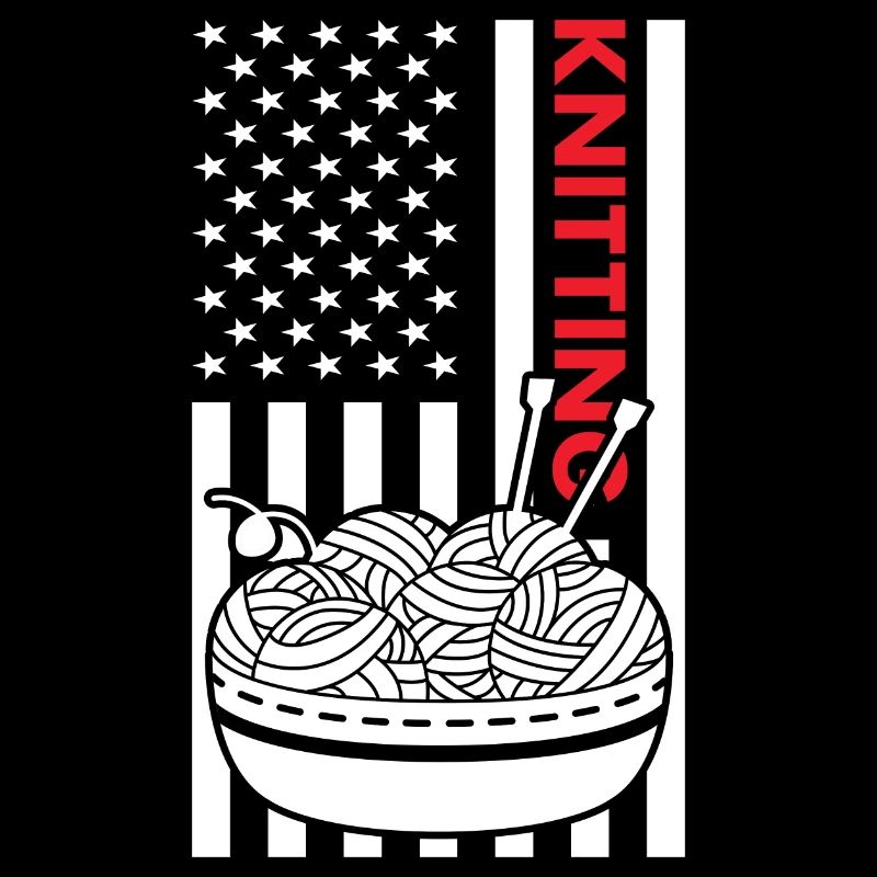 Knitter Us Flag Knitting
