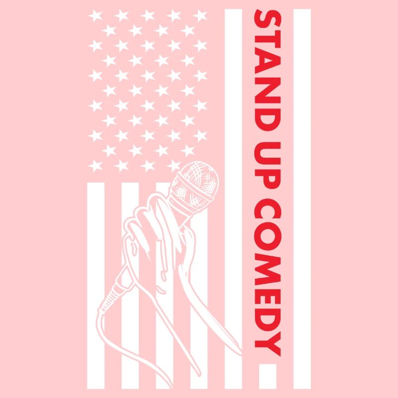 Comedian Us Flag Stand Up Comedy