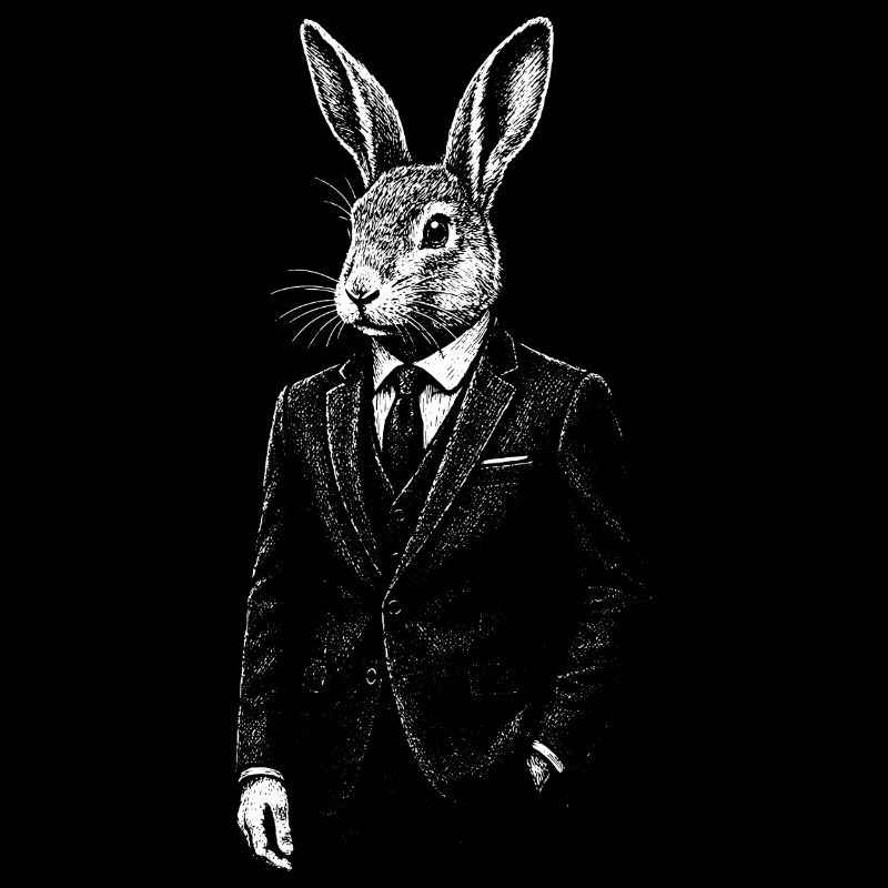 Dapper Rabbit in Suit