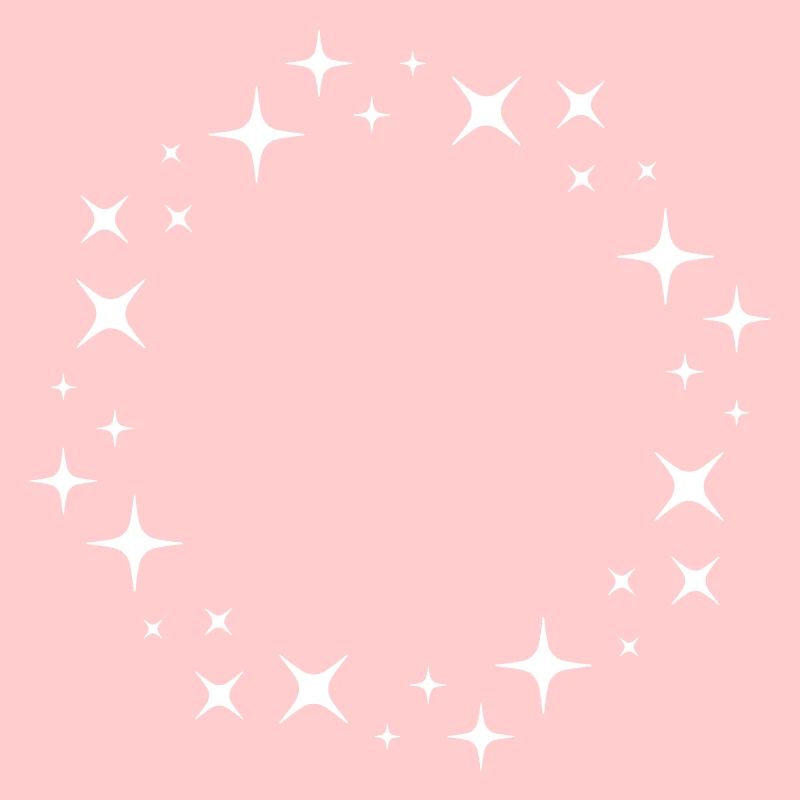 Glitter Star Circle Pattern