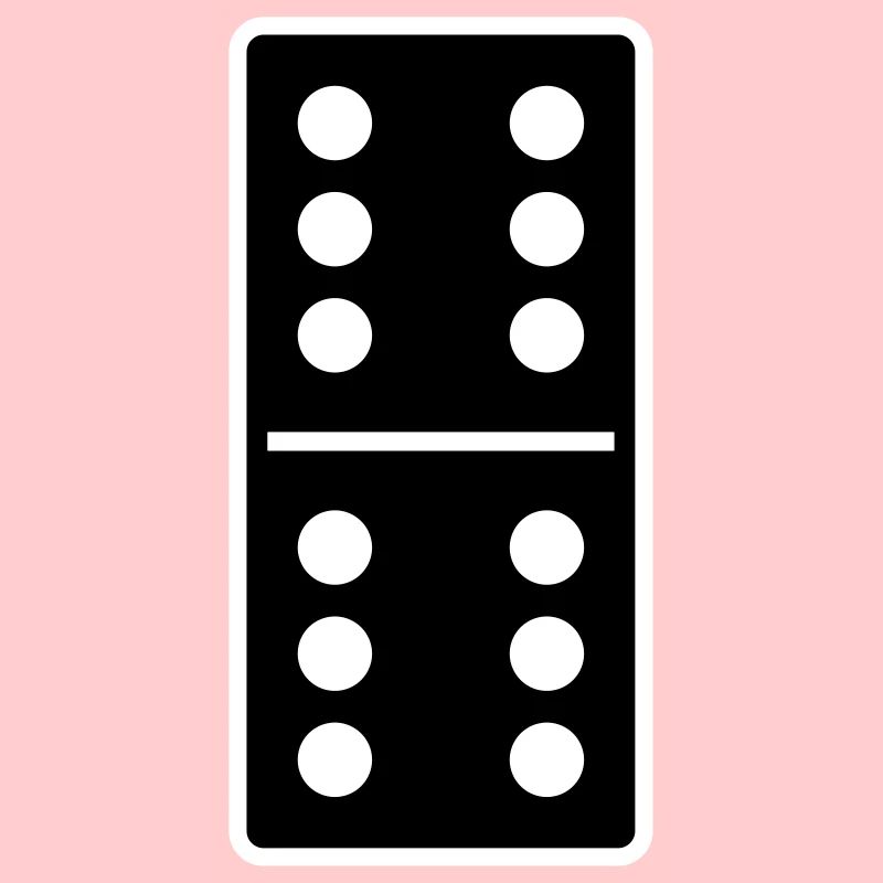 DOMINO STONE 6: 6 - COULEUR VARIABLE - CONCEPTION DE VECTEUR!