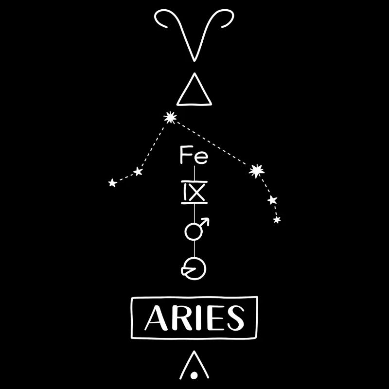 Aries - Widder Sternzeichen - weiss
