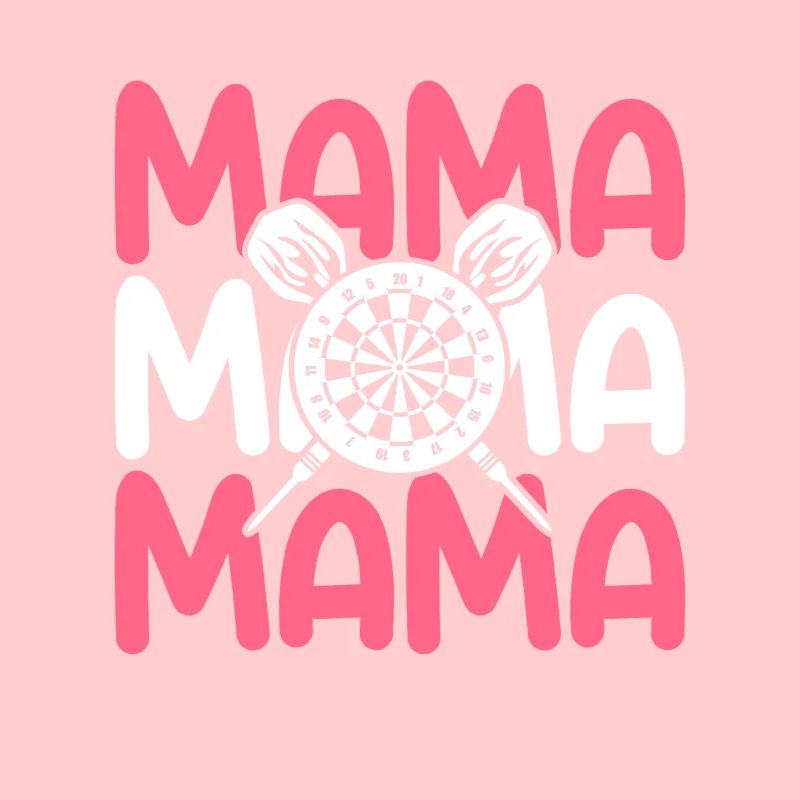 Joueuse de fléchettes maman maman fléchettes