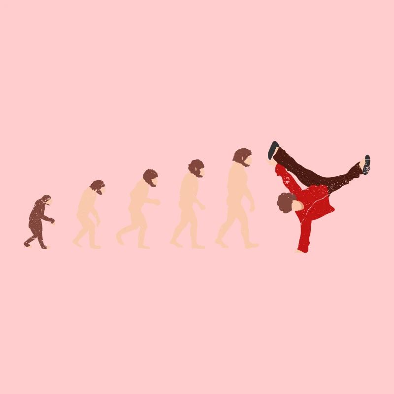 Evolution Breakdance Idée cadeau drôle