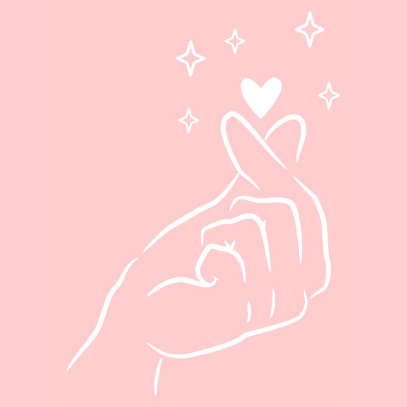 Finger Heart Korean K Pop