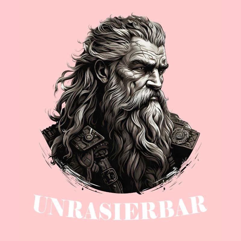 Wikinger Bartträger Lustiger Bart Spruch