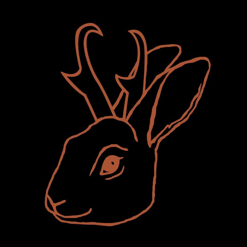 Jackalope Head Jack Rabbit