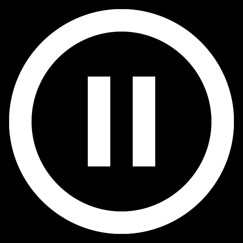 Pause | Symbol | Weiß | Geschenkidee