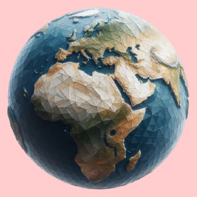 Planet Erde Polygon
