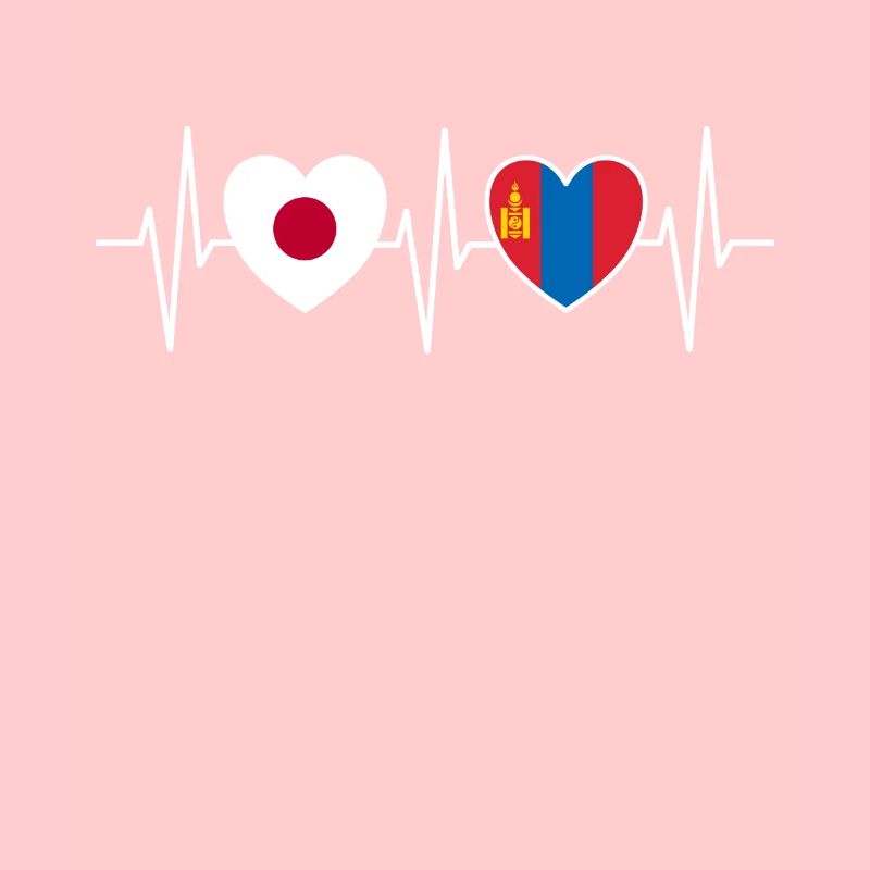 Drapeaux du Japon et de la Mongolie Drapeau mongol