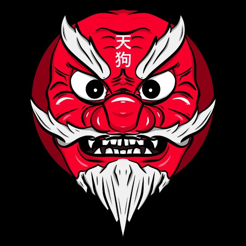 Tengu, der japanische Dämon der Berge