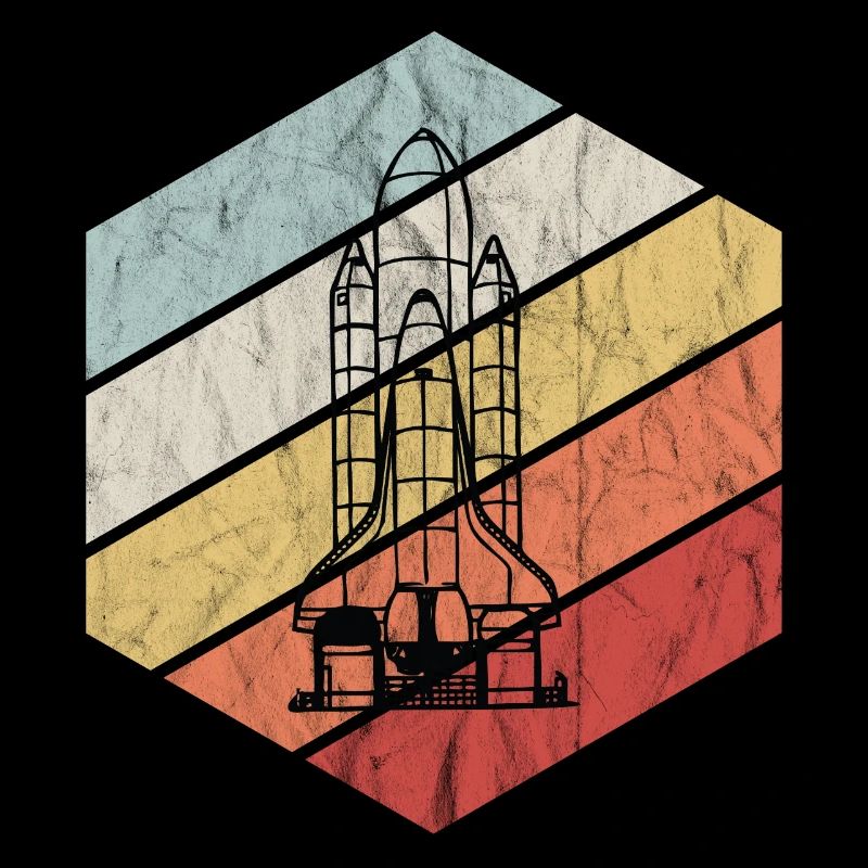 Navette spatiale Vintage - Espace, astronaute