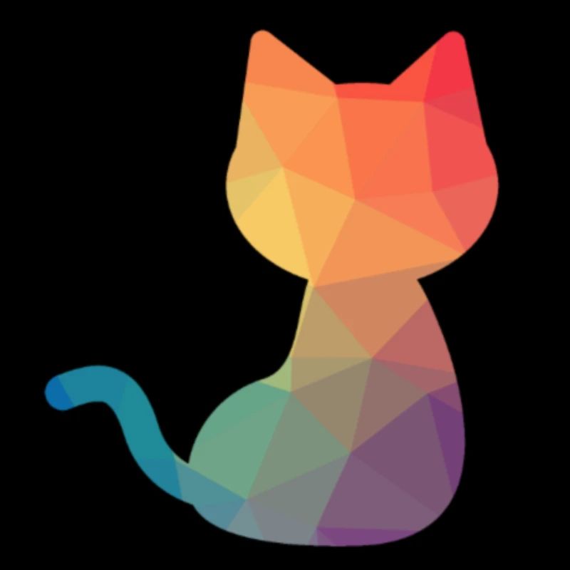 colorful cat
