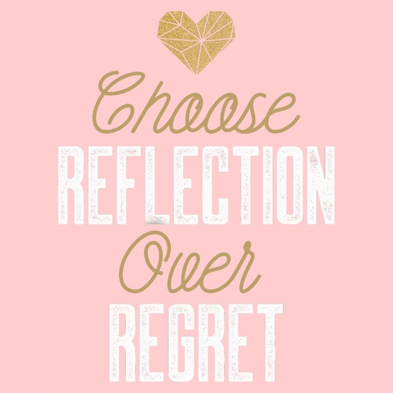 Mindset Reflection Regret Minimalist Geometric Ins