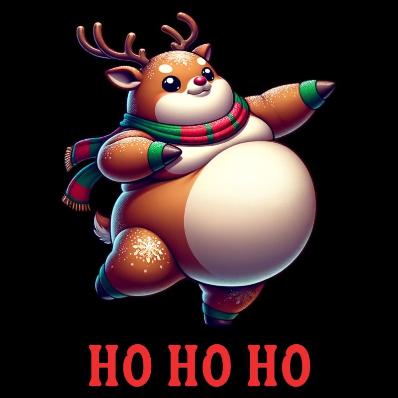 Renne de Noël Ho Ho Ho