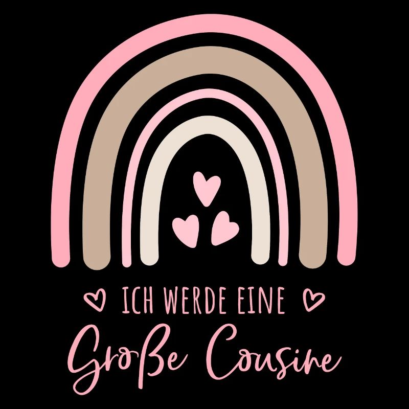 Ich werde eine große Cousine Boho Regenbogen