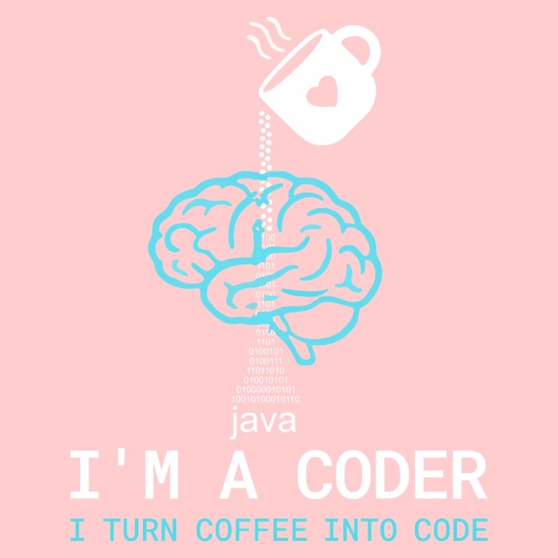 Coder T-Shirt: Coffee into Code – Nerdy Programmie