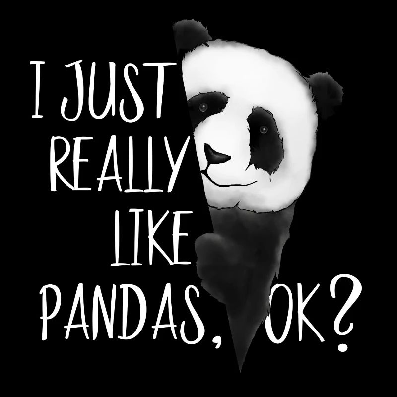 Ich steh einfach auf Pandas, Ok? lustiger Panda