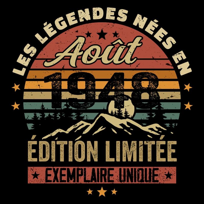 Août 1948 Cadeau Anniversaire Aout 1948 August