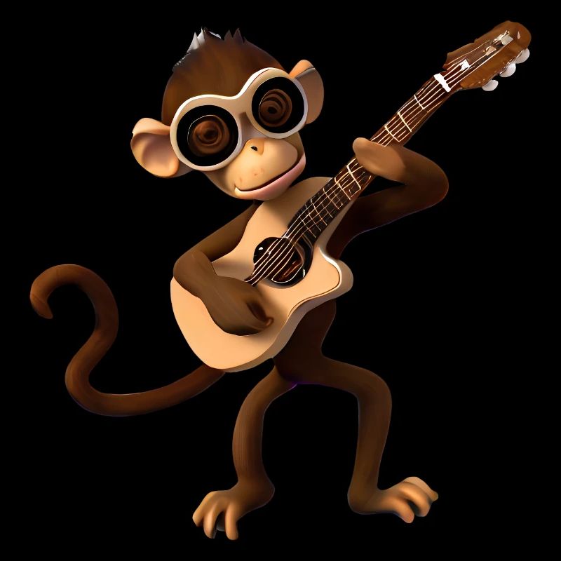 Monkey guitarist
